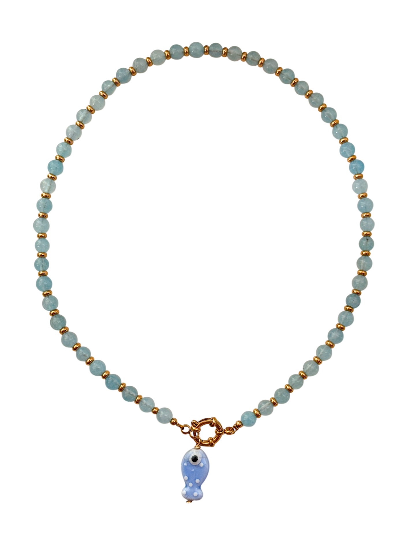 Collar piedras celestina