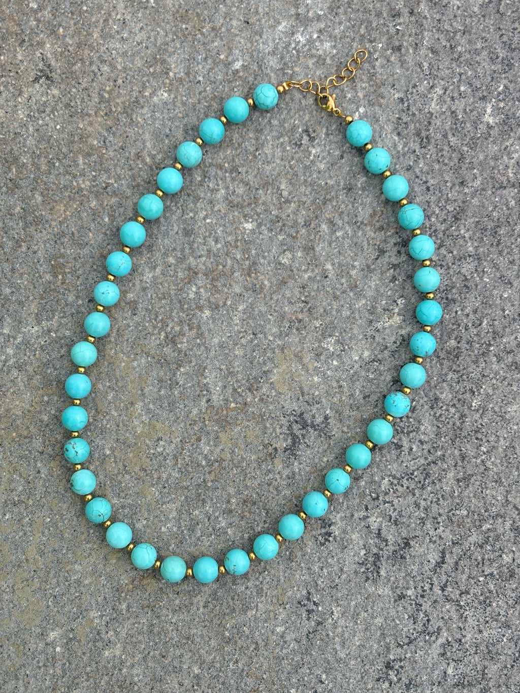 Collar piedras turquesas