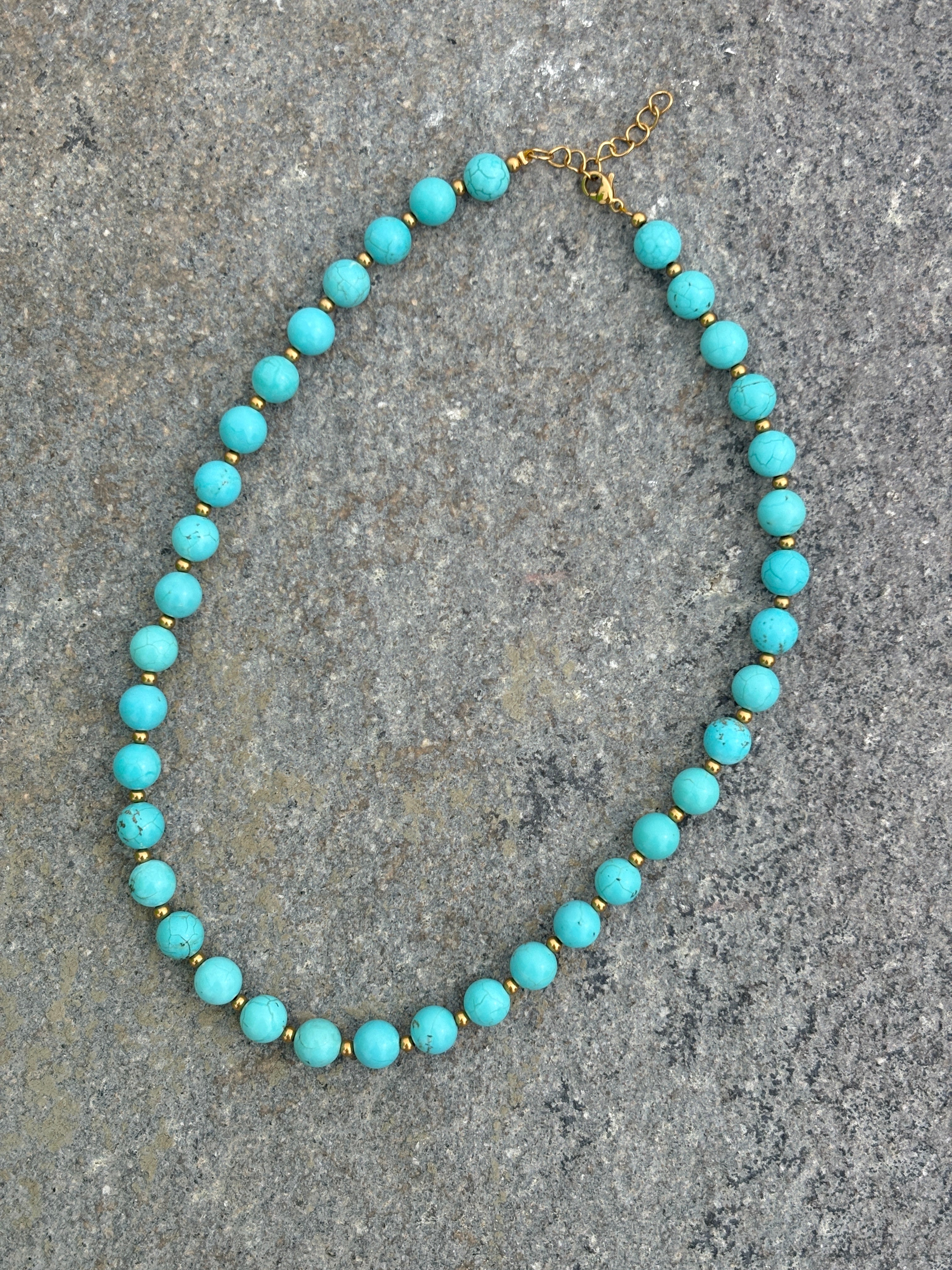 Collar piedras turquesas