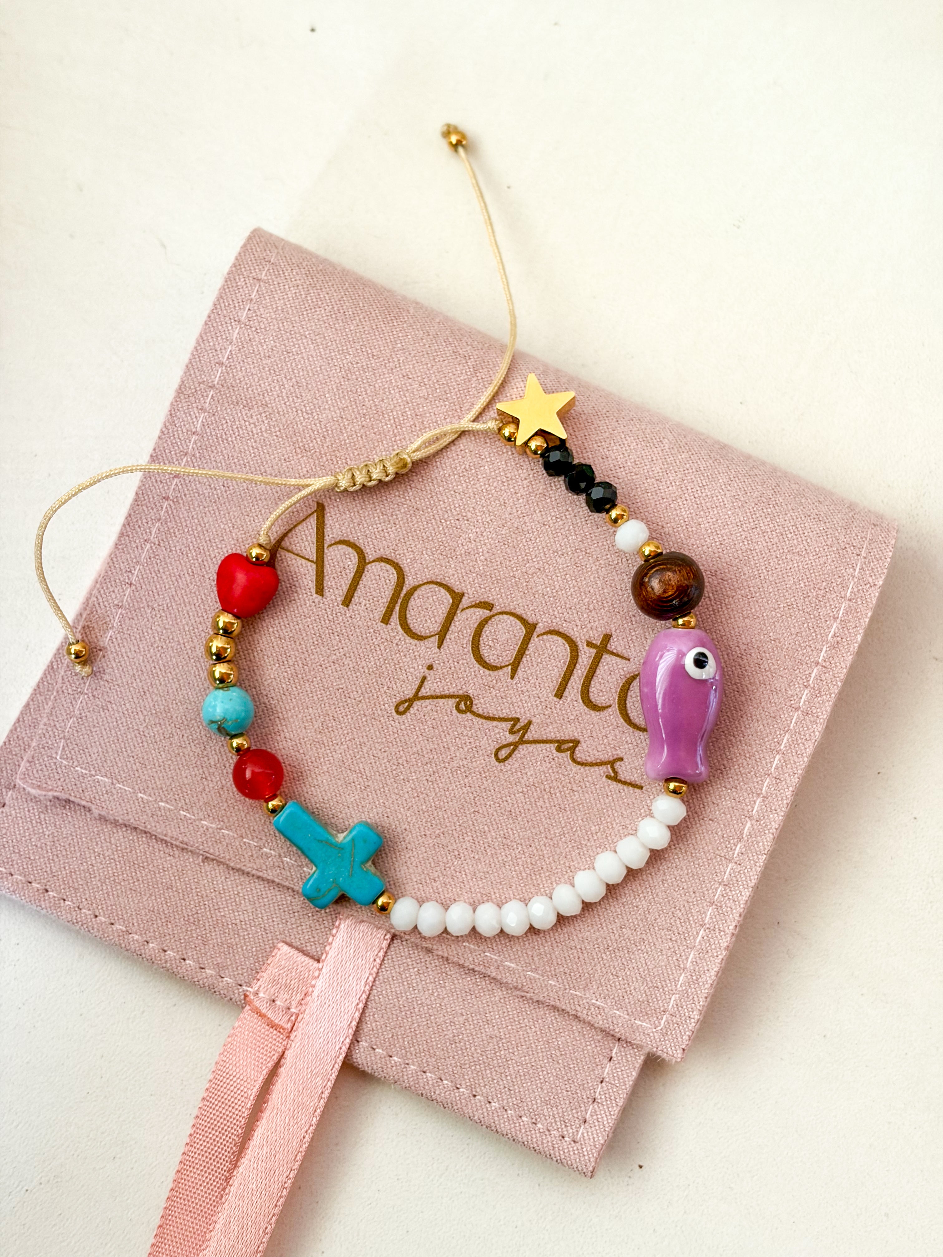 Pulsera historia de Jesús ajustable