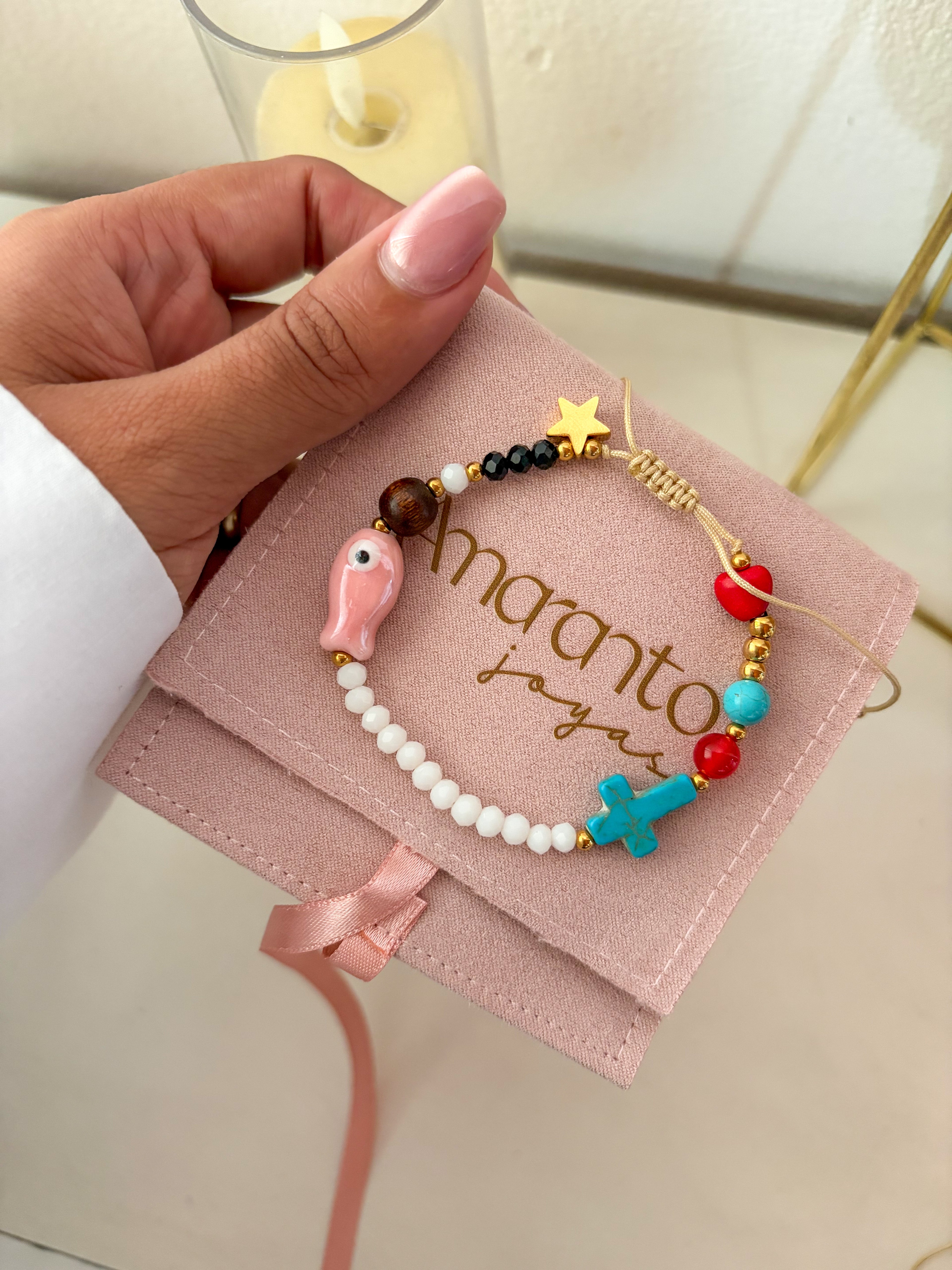 Pulsera historia de Jesús ajustable