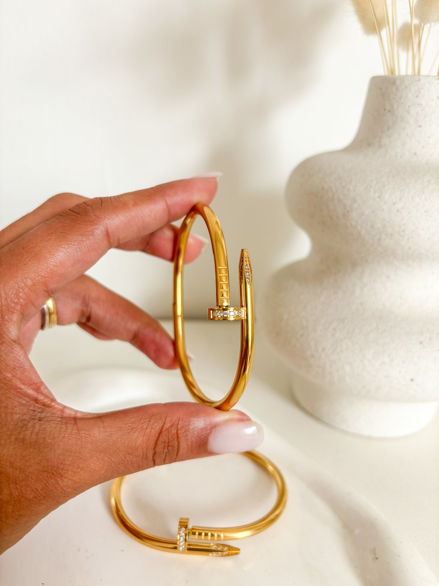 Pulsera dupe Cartier tipo clavo