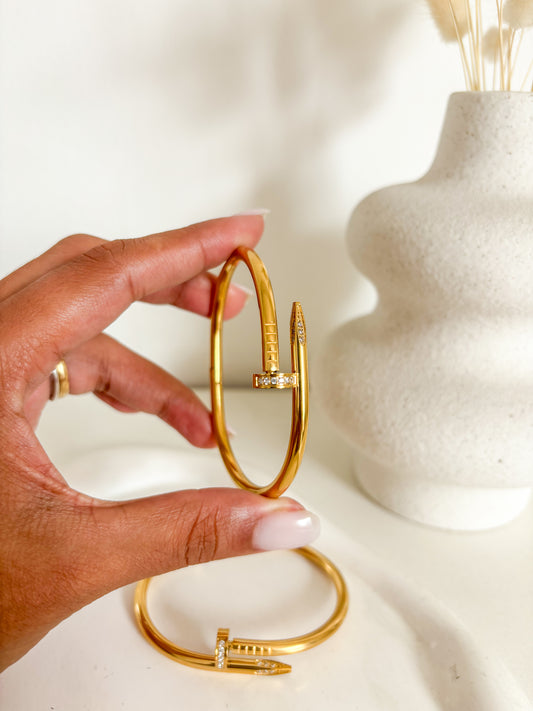 Pulsera dupe Cartier tipo clavo