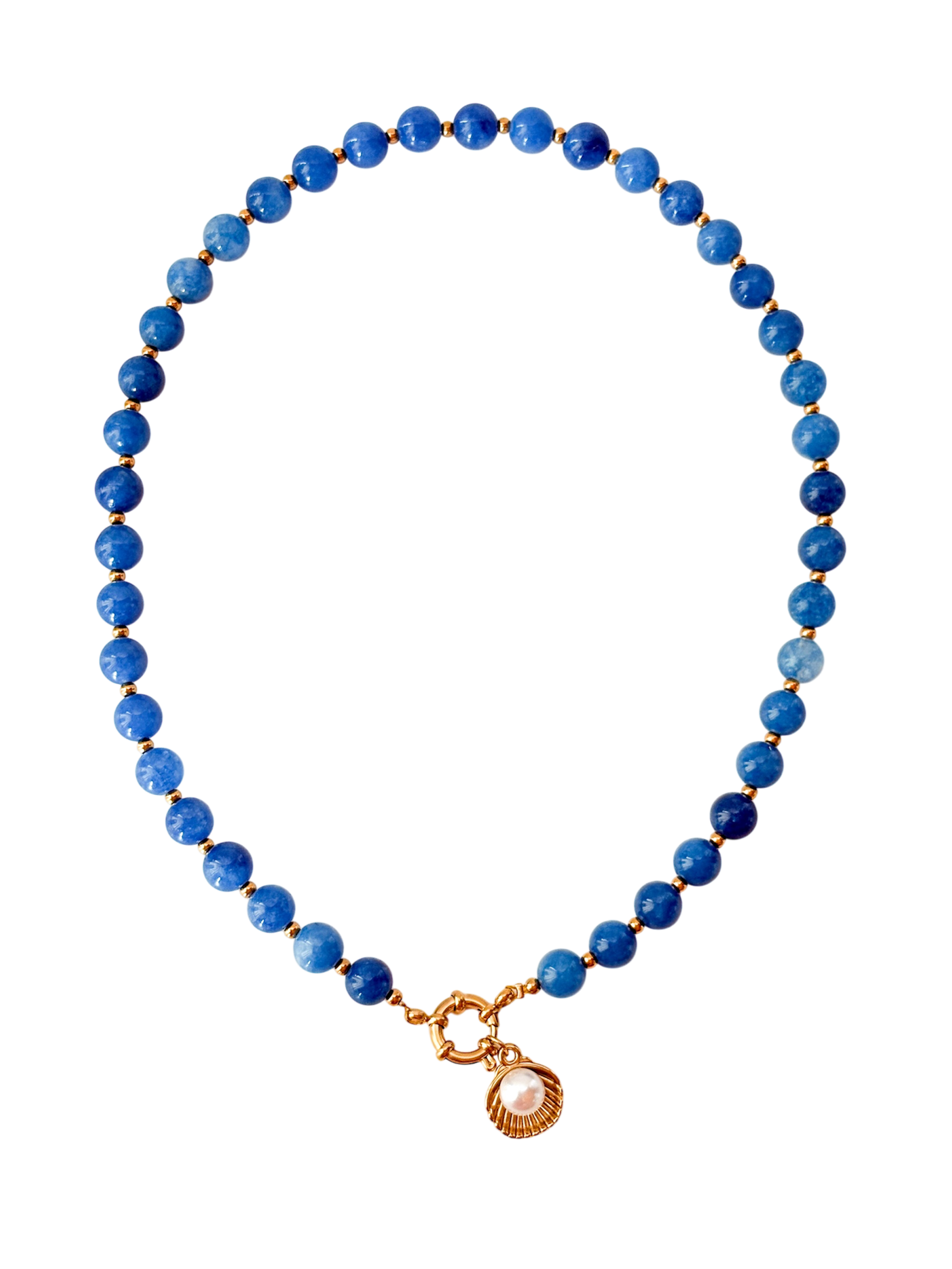 Collar calcitas azulino
