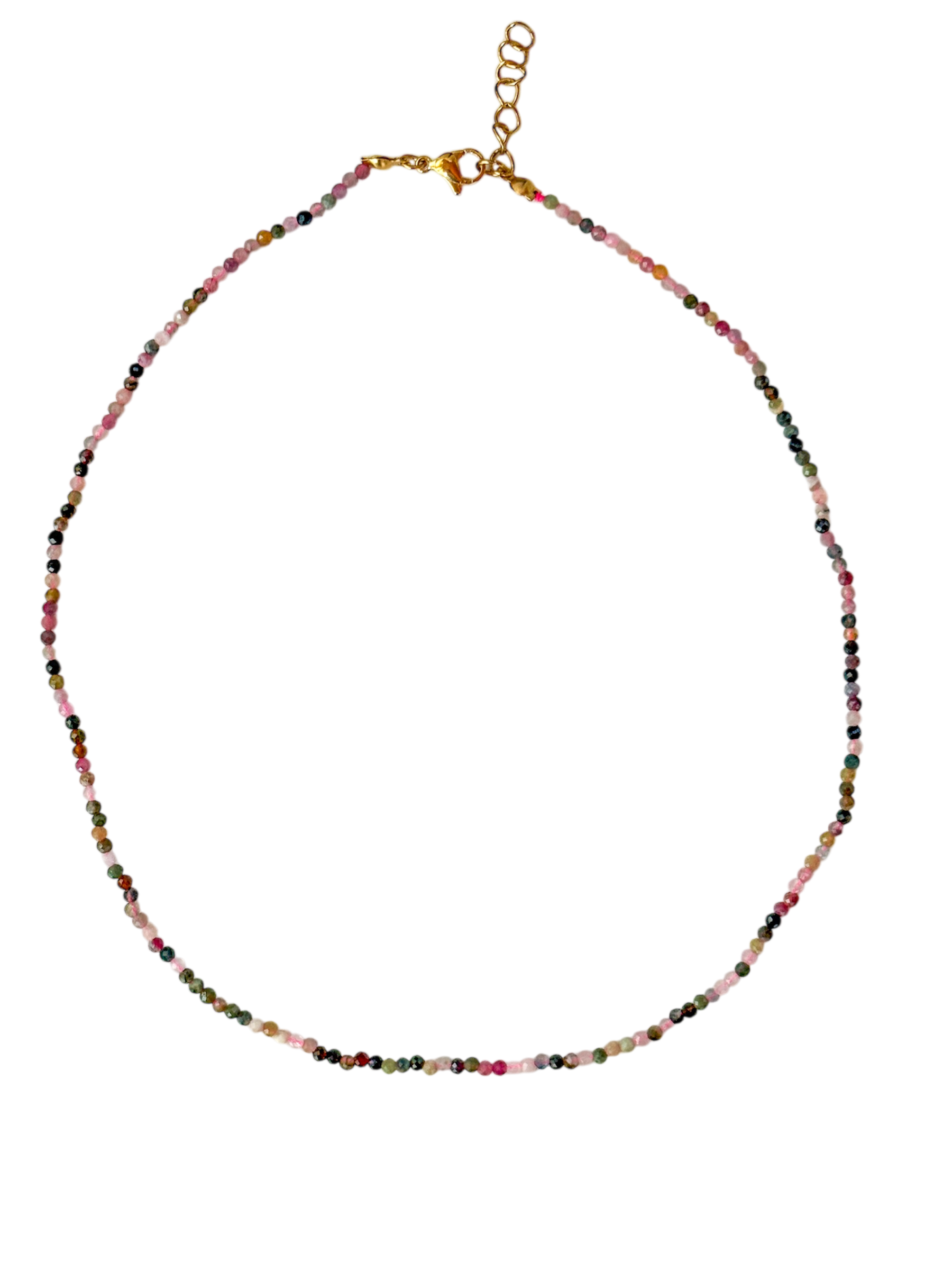 Collar turmalina de colores