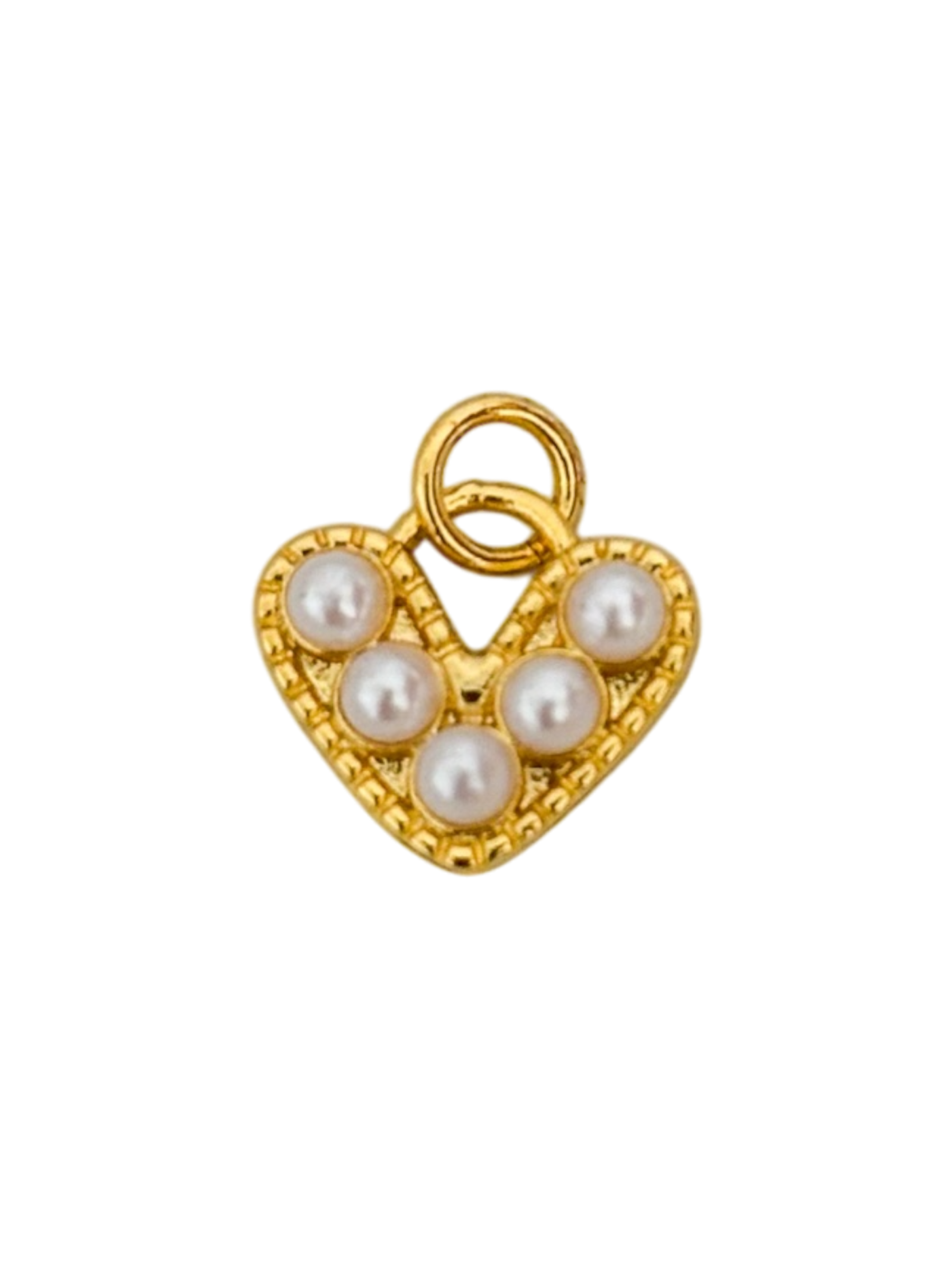 Corazón en perlas