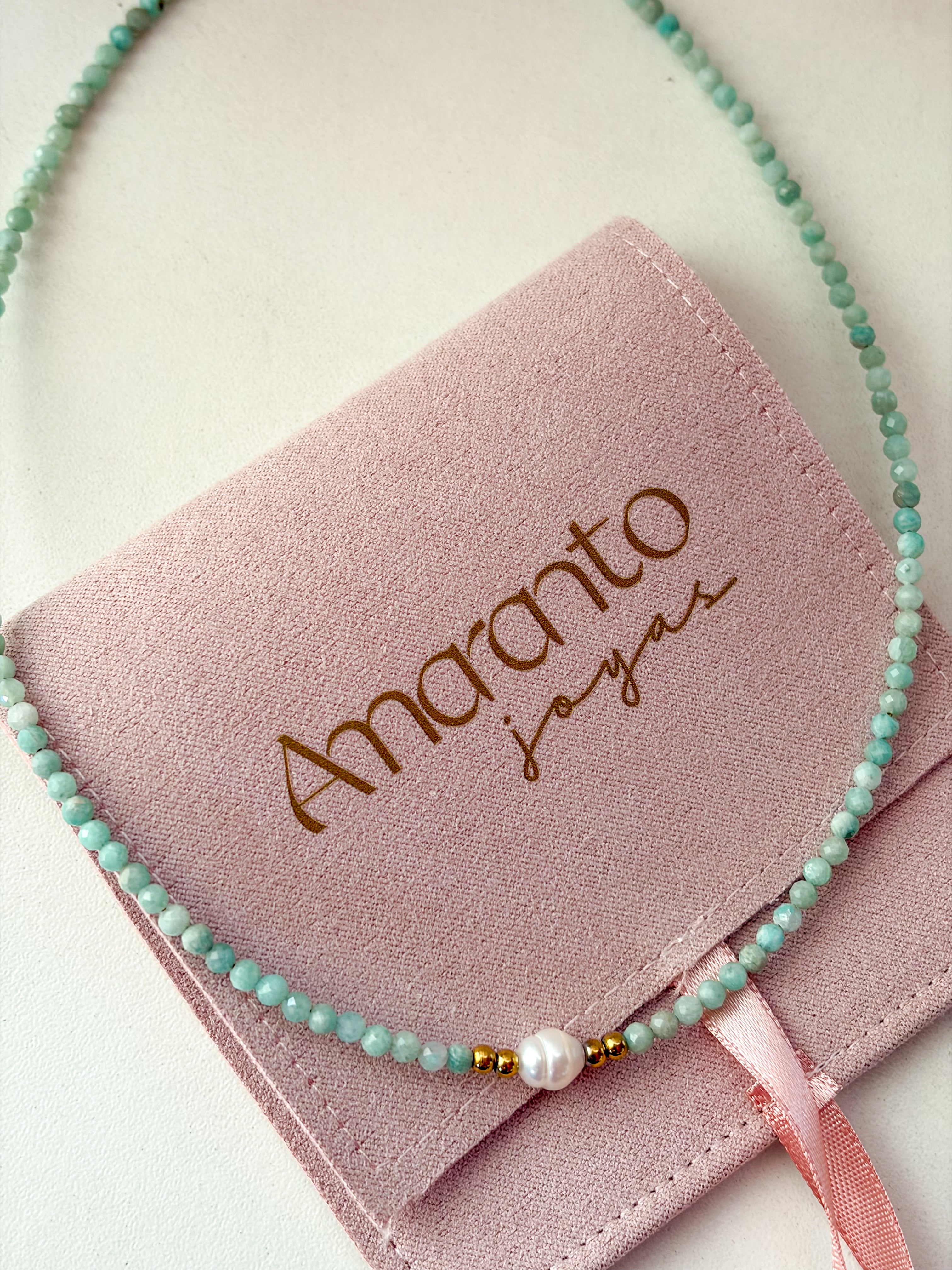 Collar amazónitas