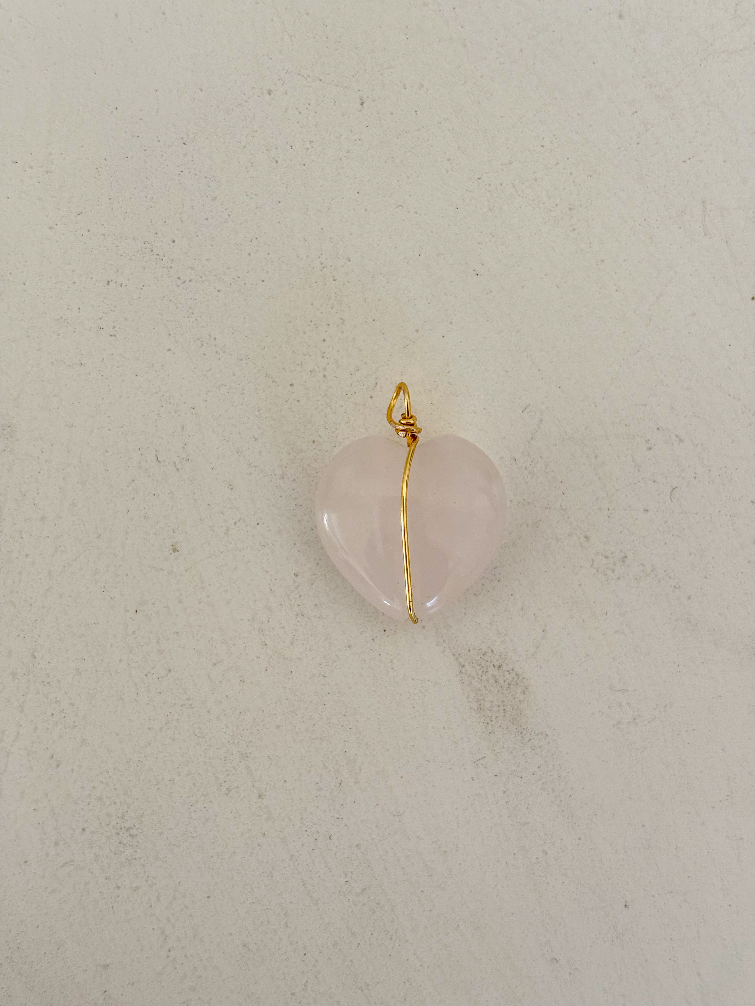 Corazón cuarzo rosa