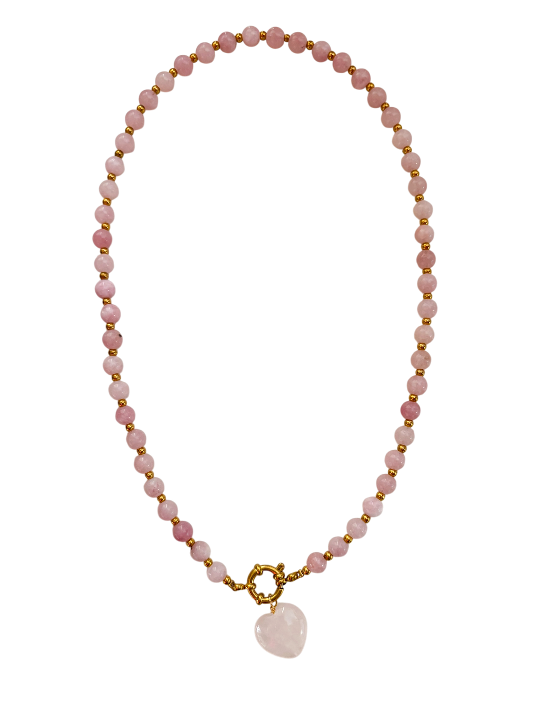 Collar corazón de cuarzo