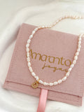 Collar perlas inicial