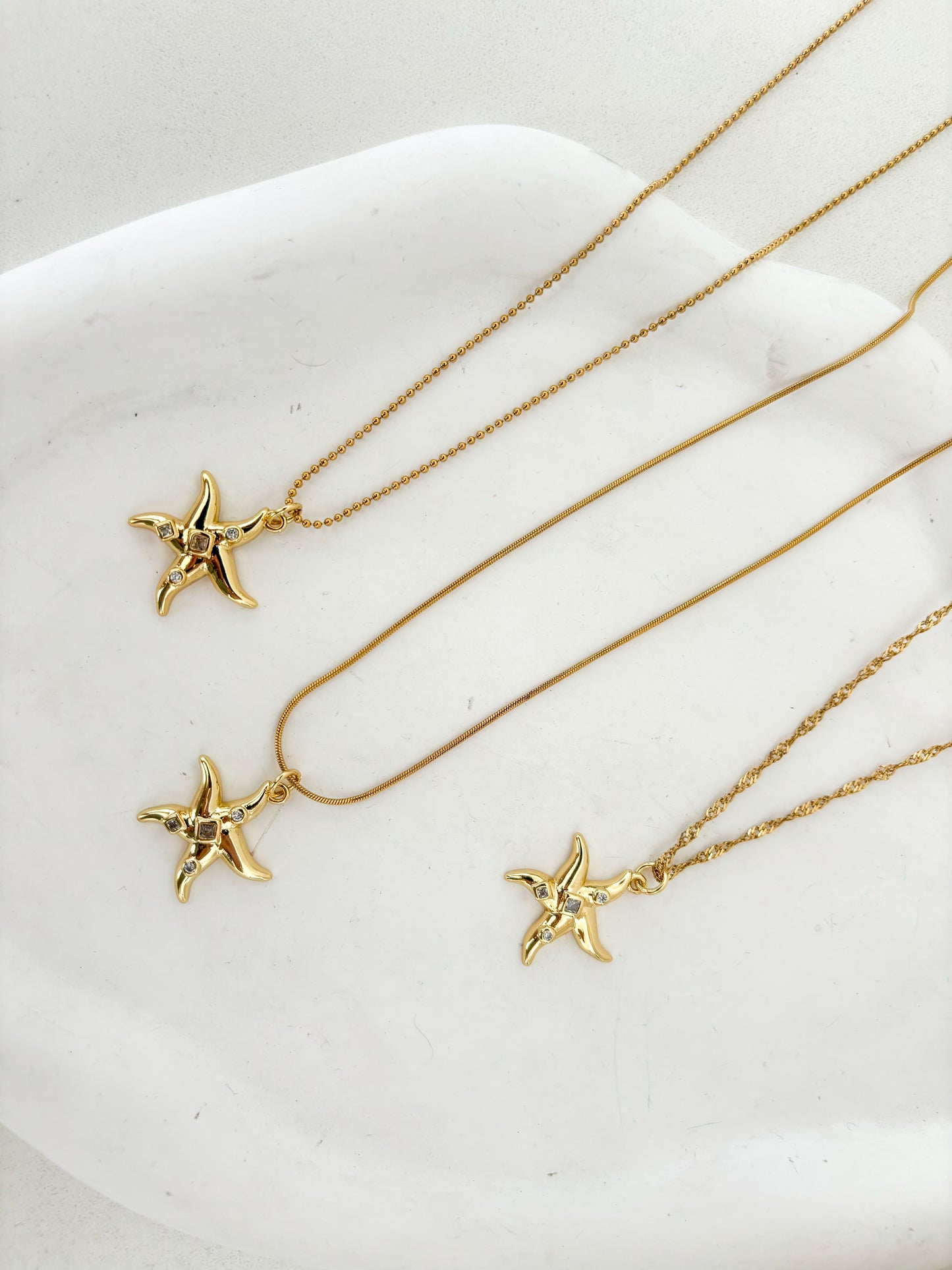 Collar estrella de mar chunky