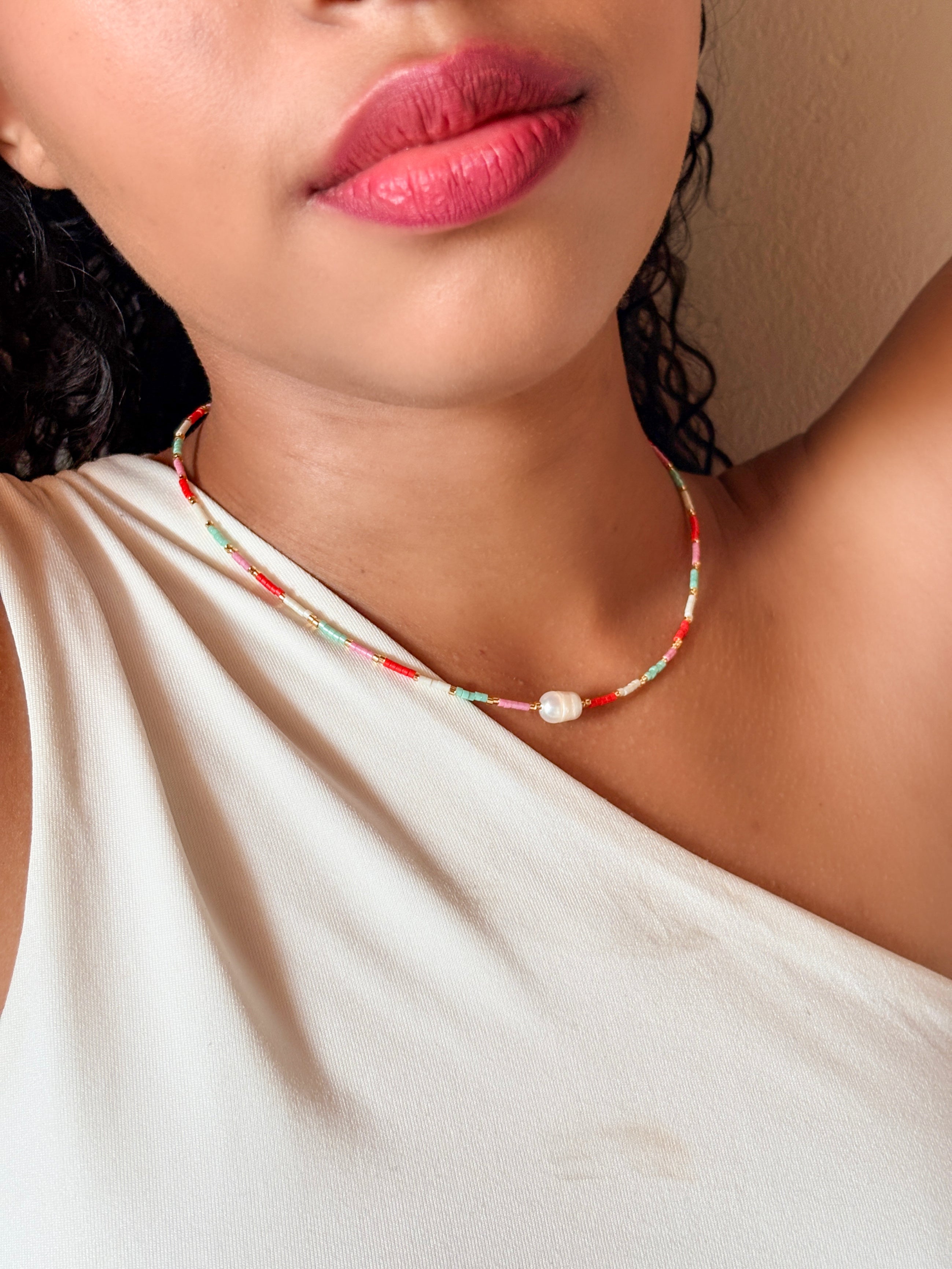 Collar miyuki perla