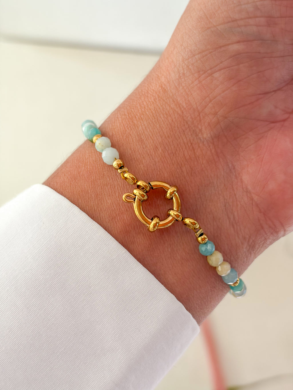Pulsera piedras amazónita