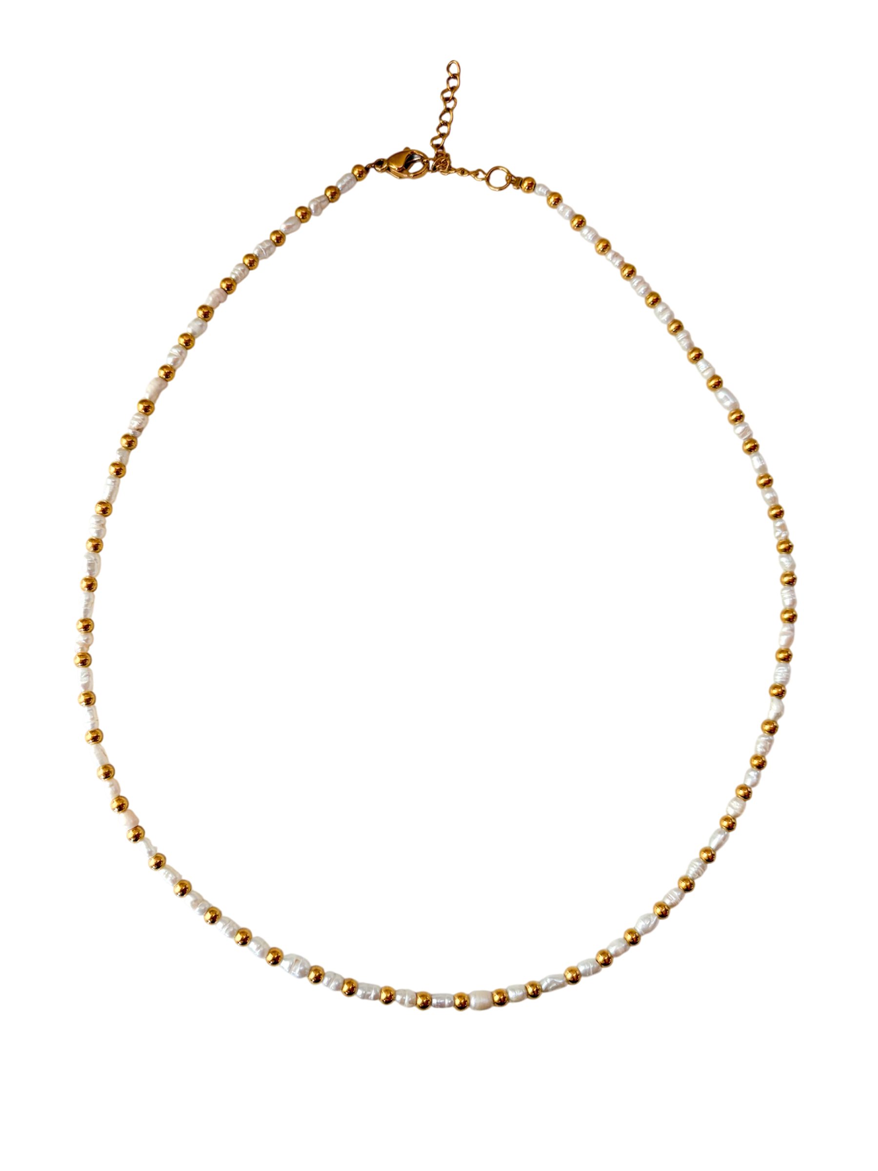 Collar perlas gold