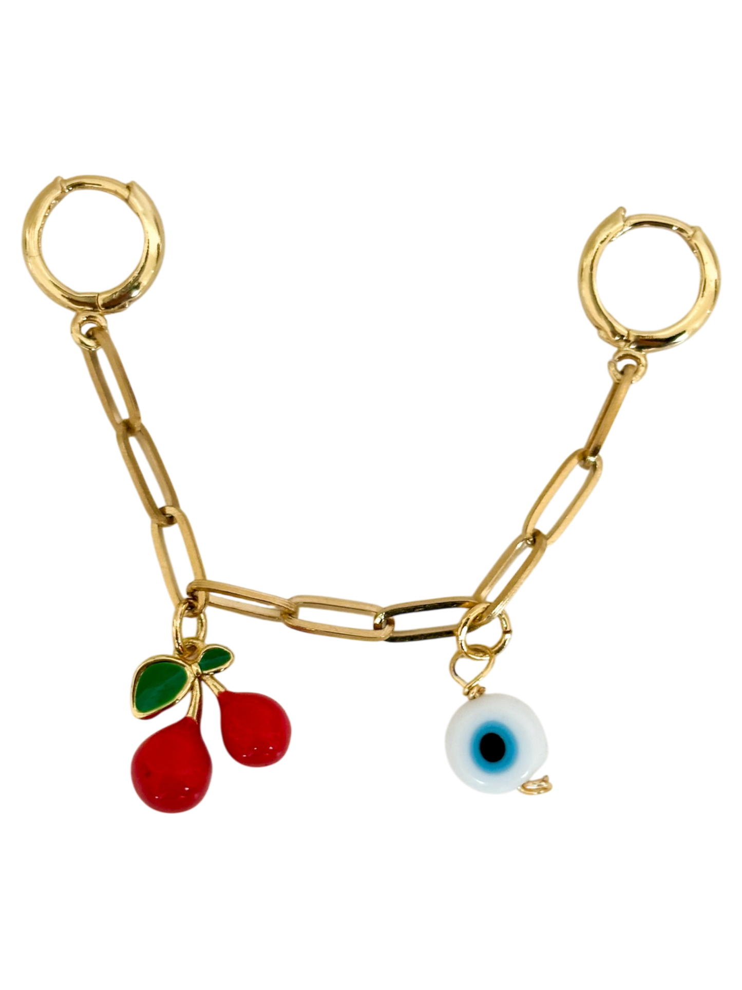 Charm cereza cadena mini eslabón