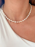 Collar gold perlas