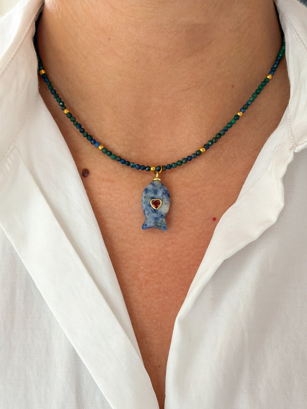 Collar Azurita