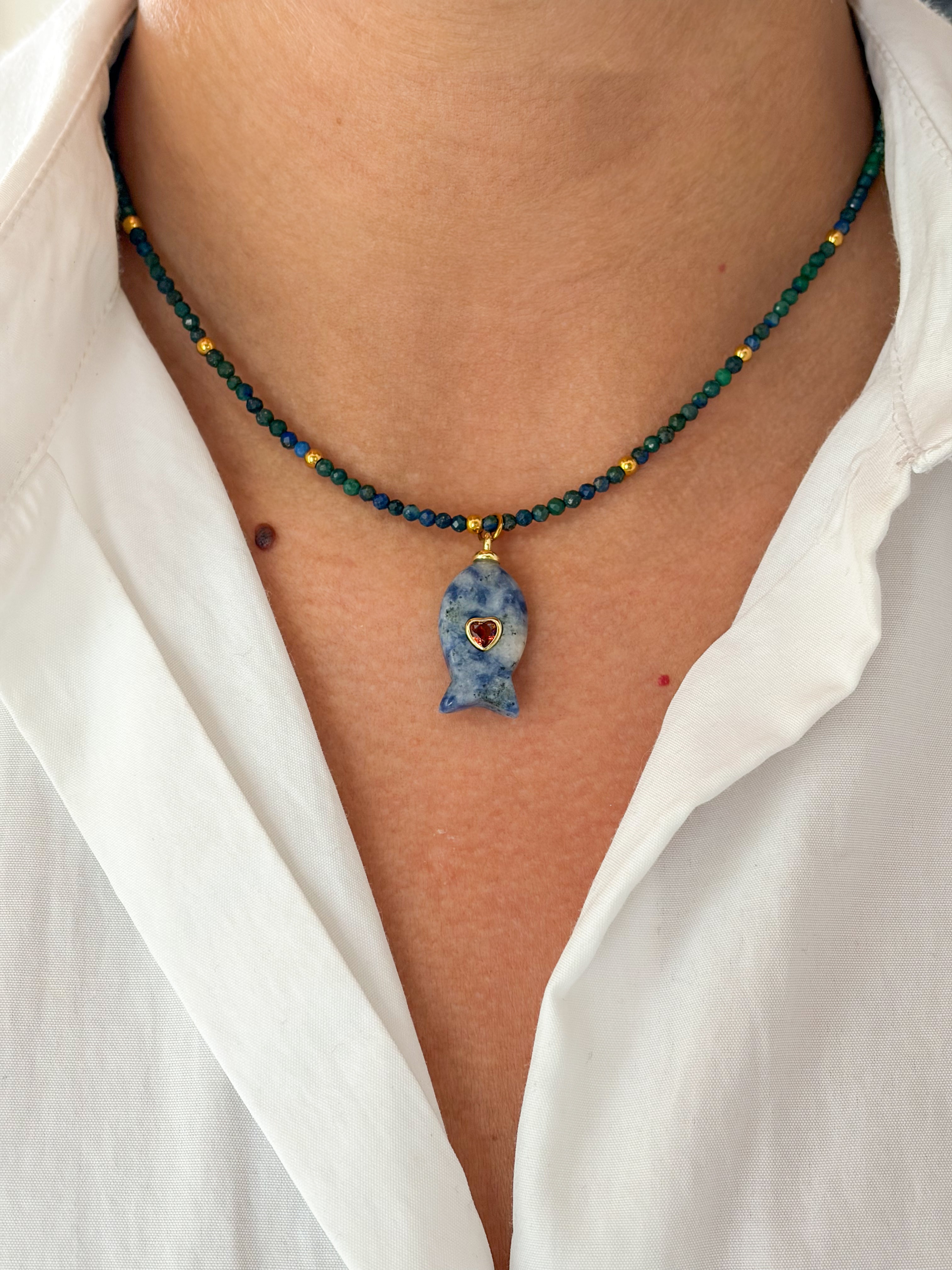 Collar Azurita