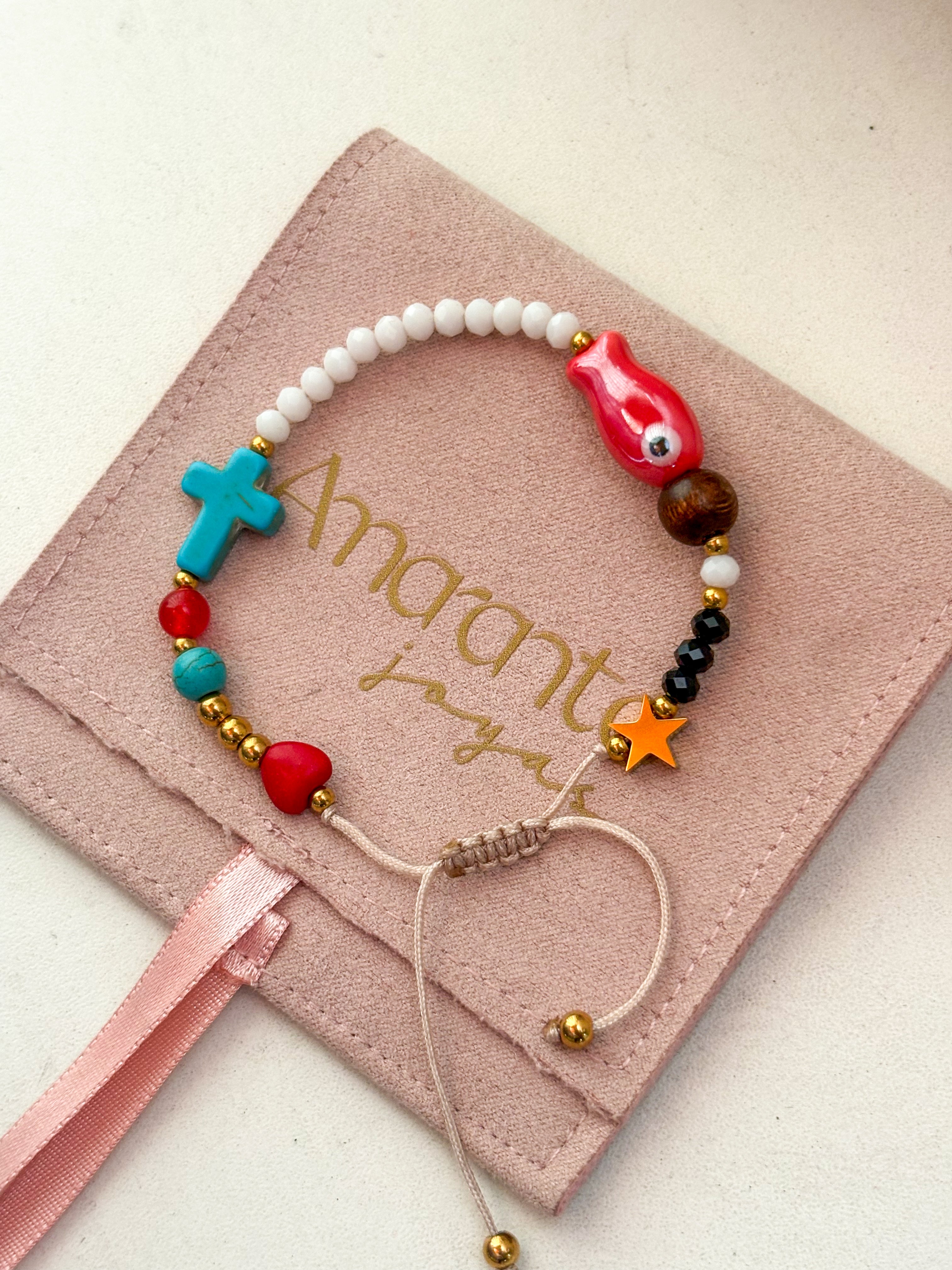 Pulsera historia de Jesús ajustable