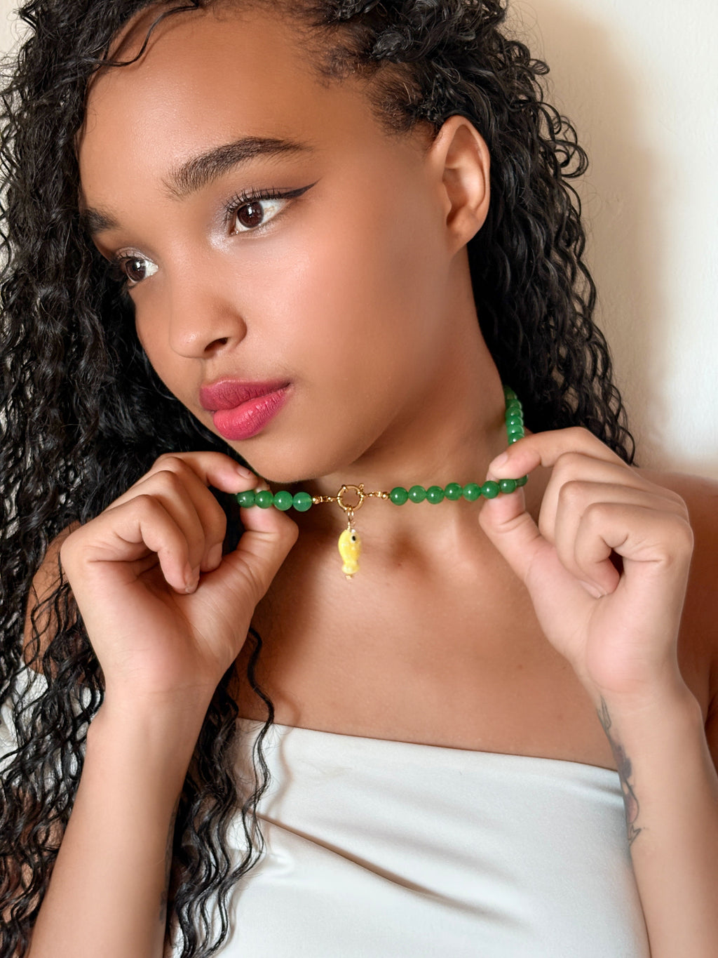 Collar piedras de jades
