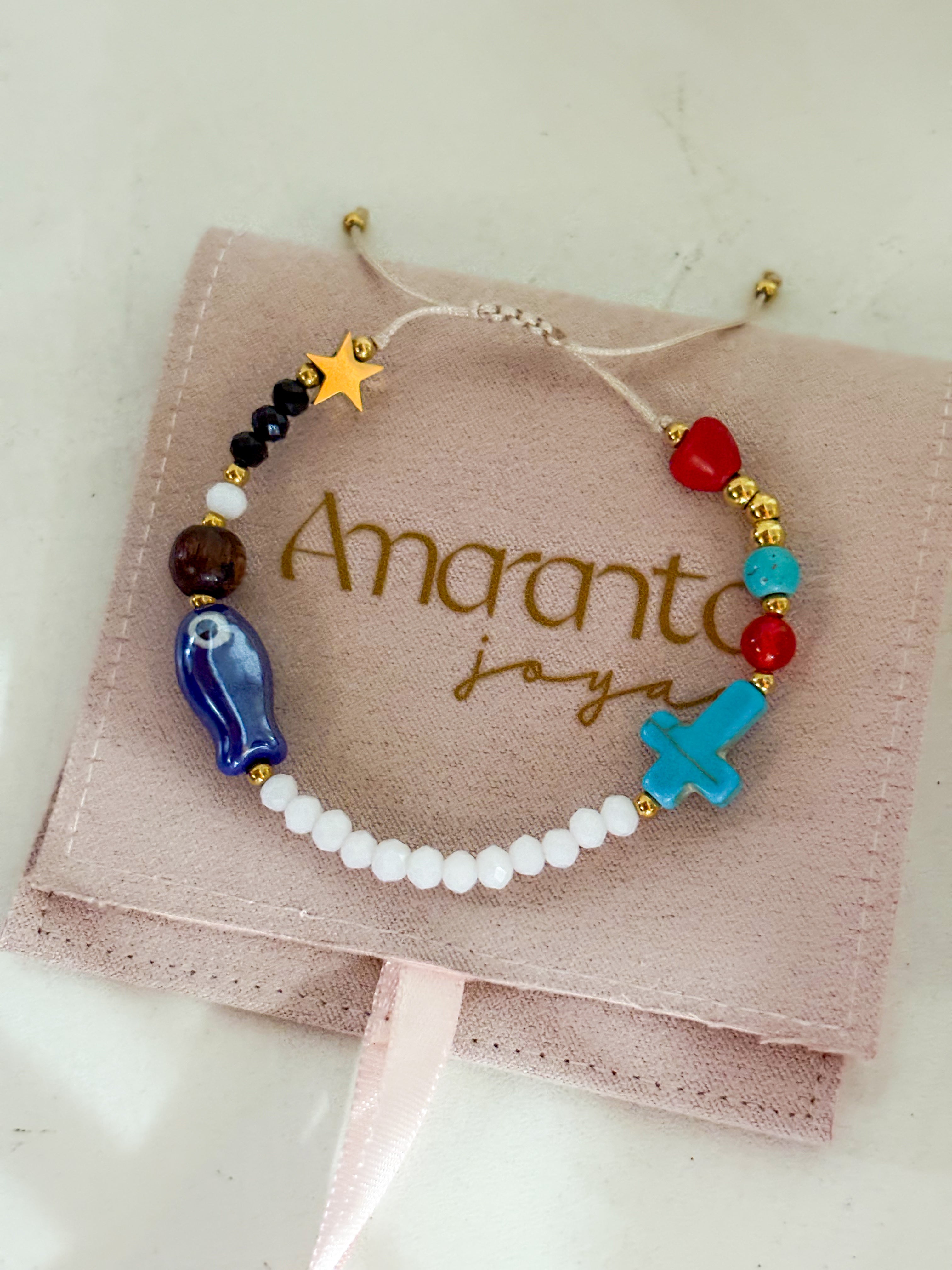 Pulsera historia de Jesús ajustable