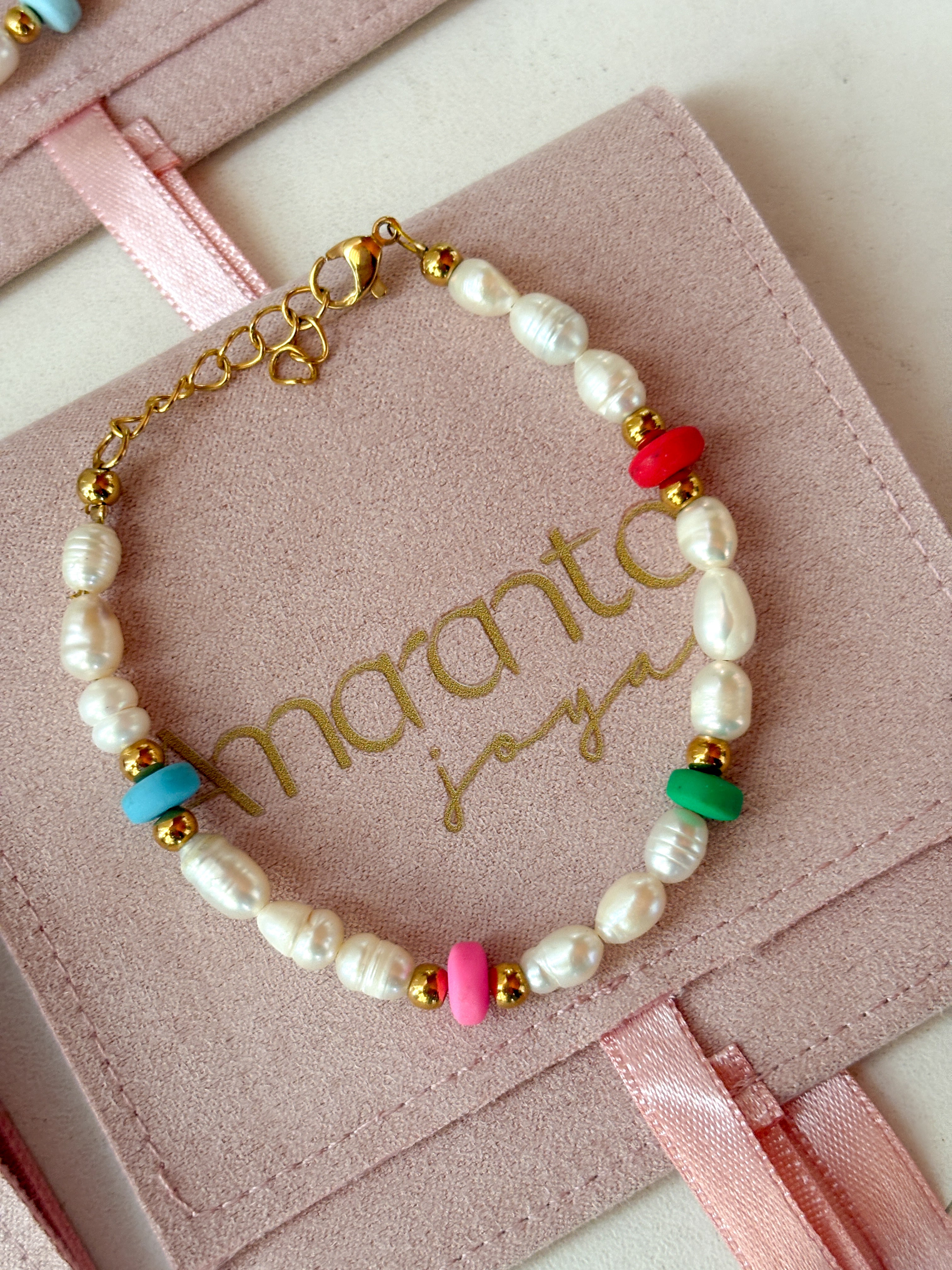 Pulsera perlas de Río color