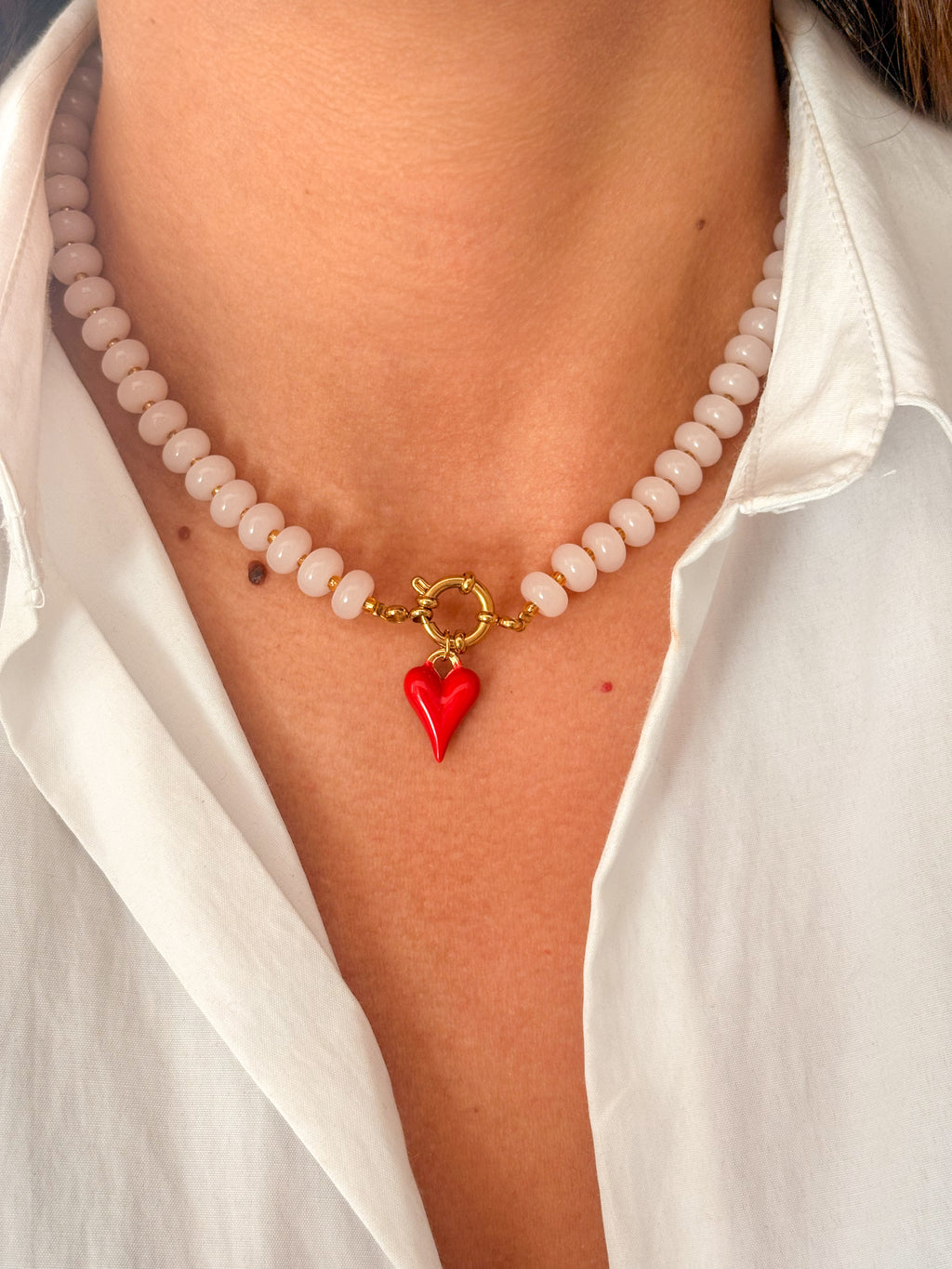 Collar donas palo rosa