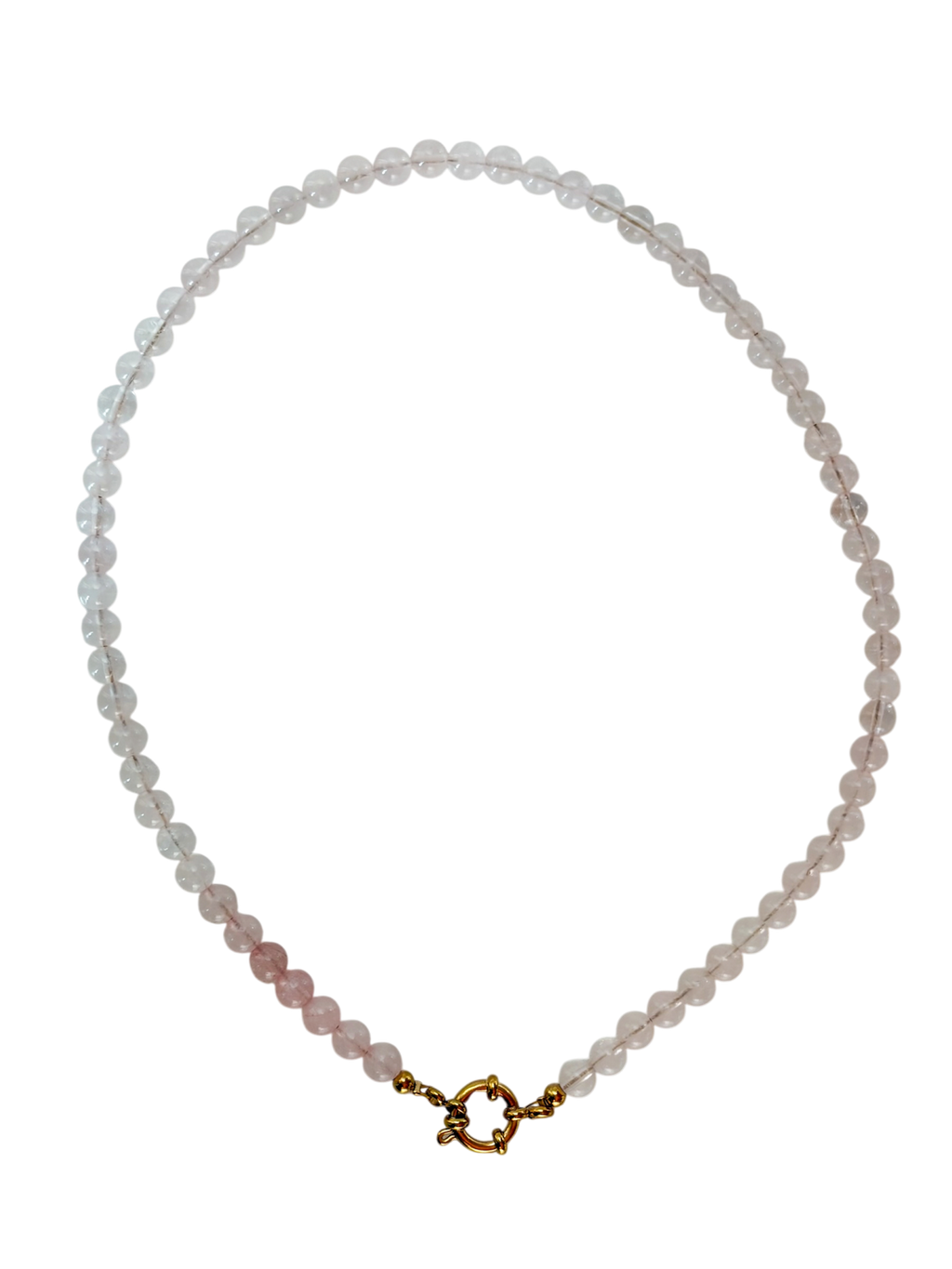 Collar cuarzo rosa