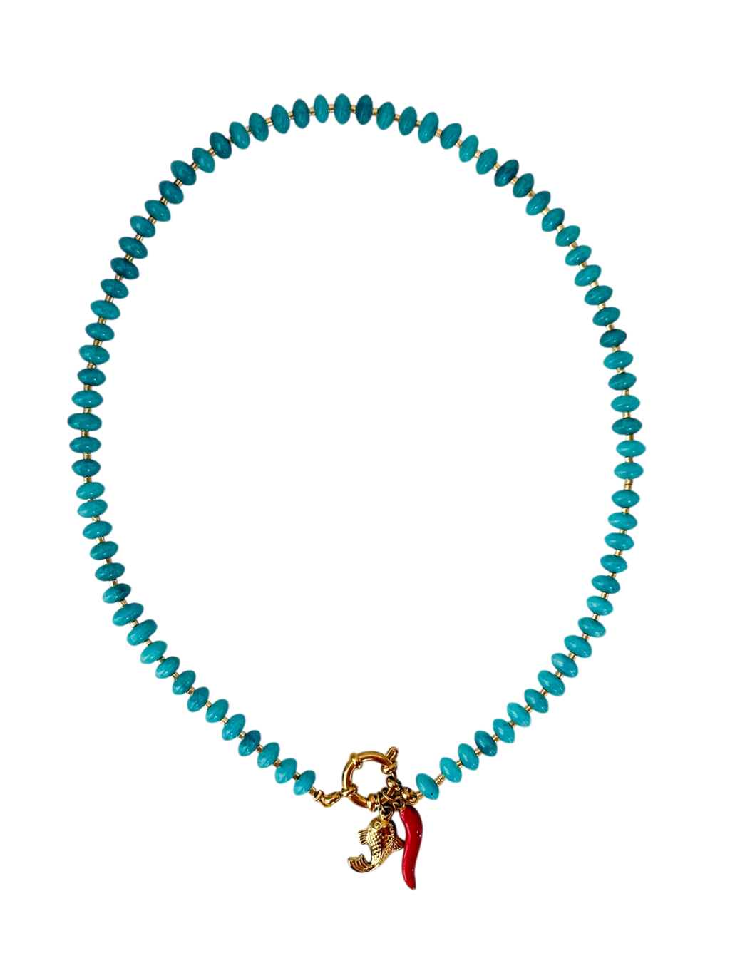 Collar cuarzo azul